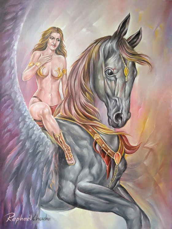 the woman & the flying horse