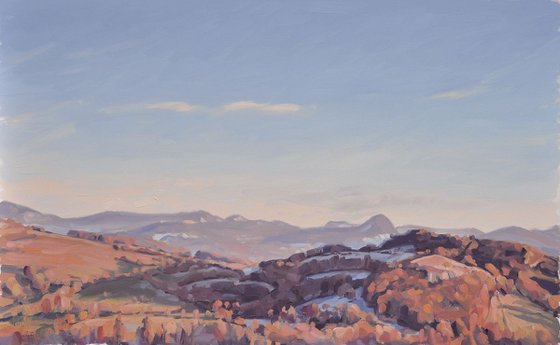 December 9, les Roches de Mariol, late afternoon light