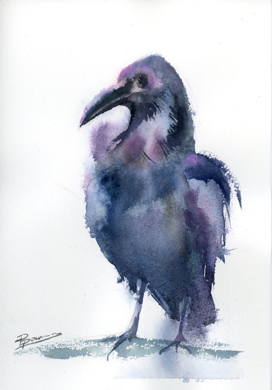 Set of 4 crows