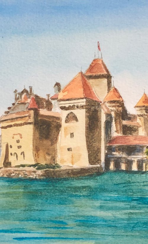 Chateau de Chillon by Krystyna Szczepanowski