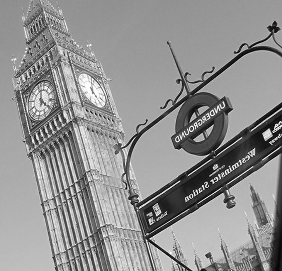 WESTMINSTER STATION‏ B&W (LIMITED EDITION 1/200) 10" X 8"