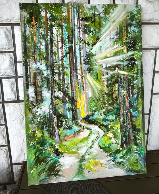 Forest painting