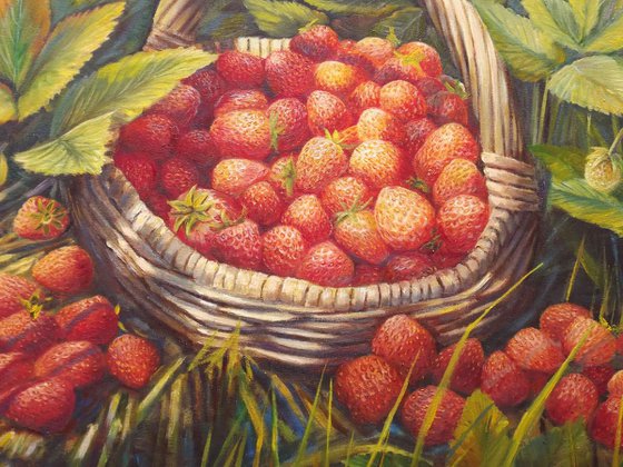 Basket with Strawberries