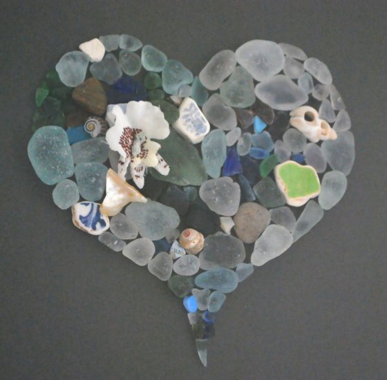 Sea Glass Heart