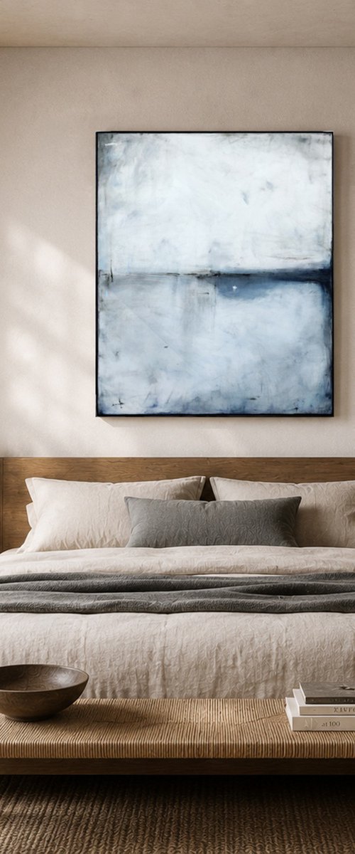White with cobalt I by Maja Gajewska