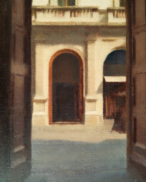 Across the street