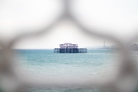 Brighton West Pier framing : June 2021 (Limited edition  2/20) 12X8