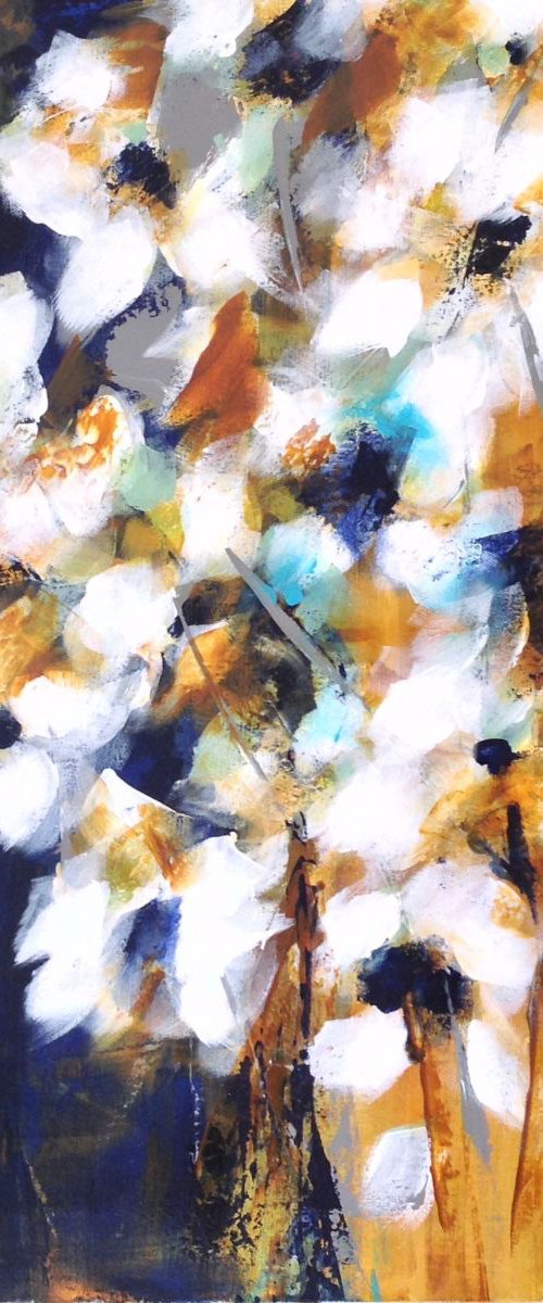 Spring Magnolias -Ochre by Michelle Carolan