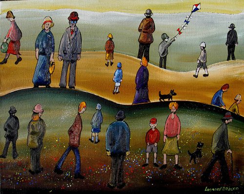 Folks on the Hill by Leonard Dobson