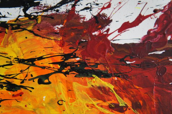 Right Into The Blaze (Spirits Of Skies 096080) (120 x 80 cm) XXL (48 x 32 inches)