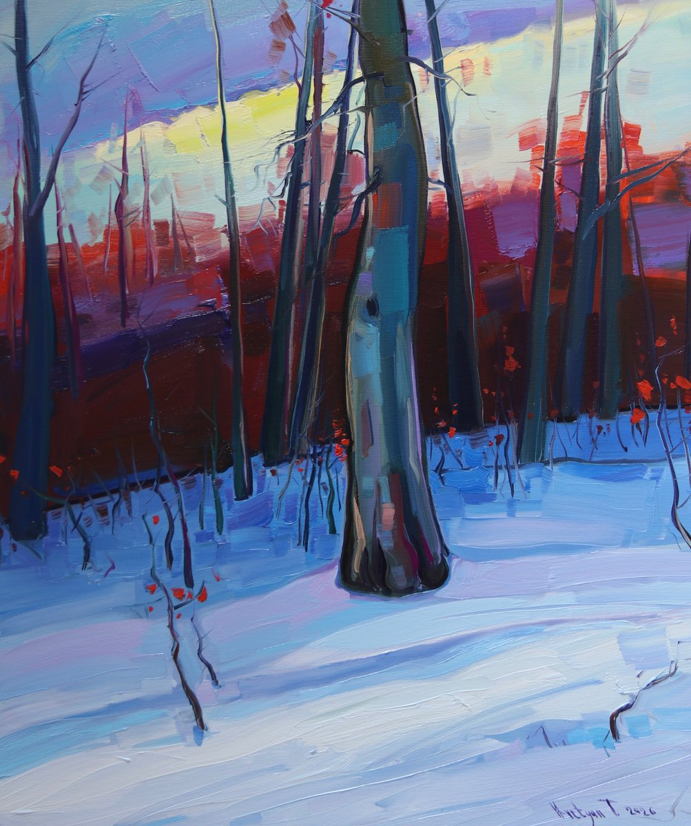 Winter Morning By Tigran Avetyan, 20 X 24, Artwork For Sale On Artfinder