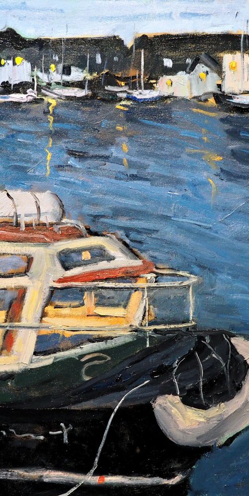 Harbour at dusk by Yuanyuan Liu