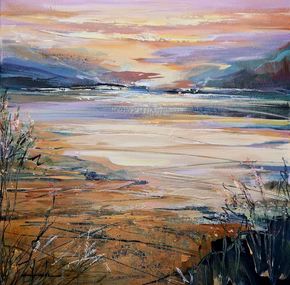  Sky Settling By Irina Laube, 20 X 20, Artwork For Sale On Artfinder