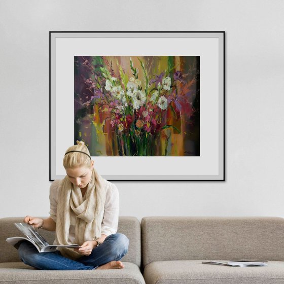 'White Gladiolus bouquet'