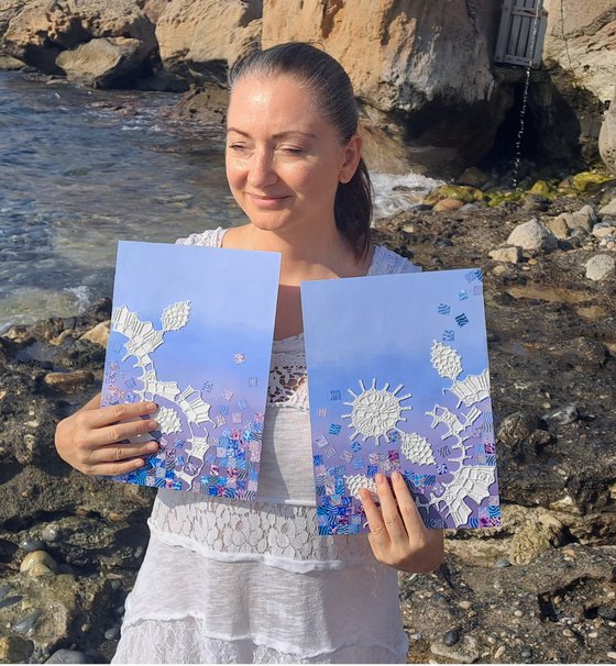 Coral Gardens, set of 2
