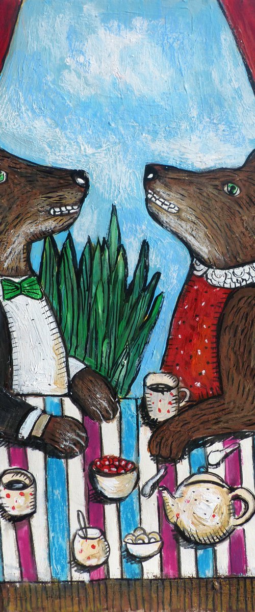 Two bears by Elizabeth Vlasova