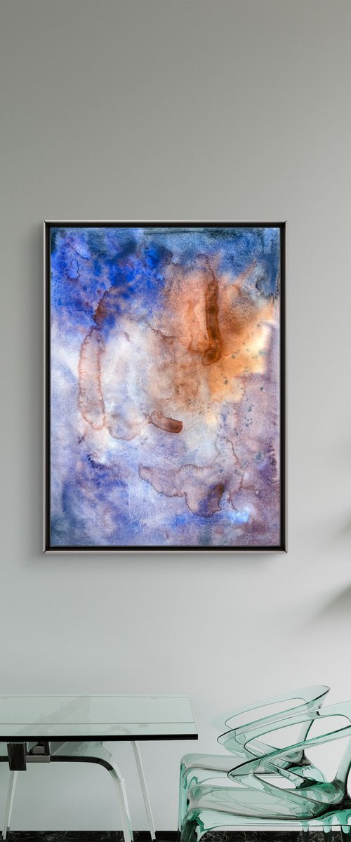 Majestic Abstract Red Purple by Yuliia Sharapova