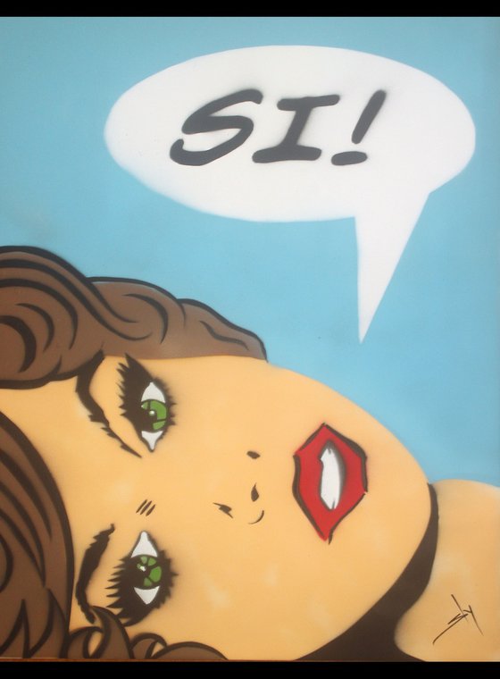SI! (blue) (On paper)