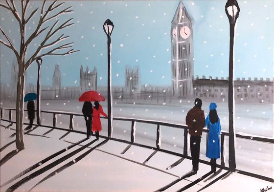 Snowing In London 9