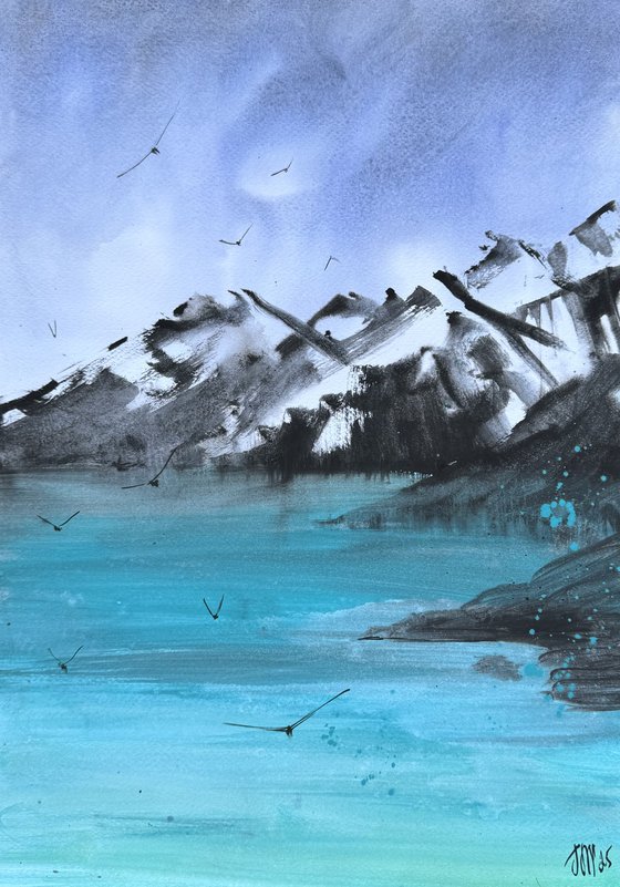 Magical Abstract Lake