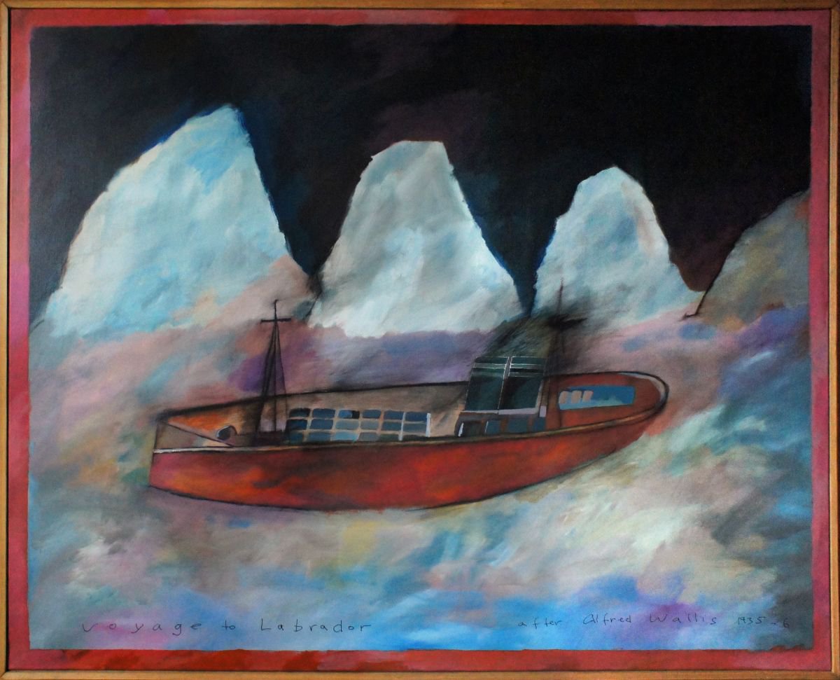 Voyage to Labrador (after Alfred Wallis) by Richard Pike