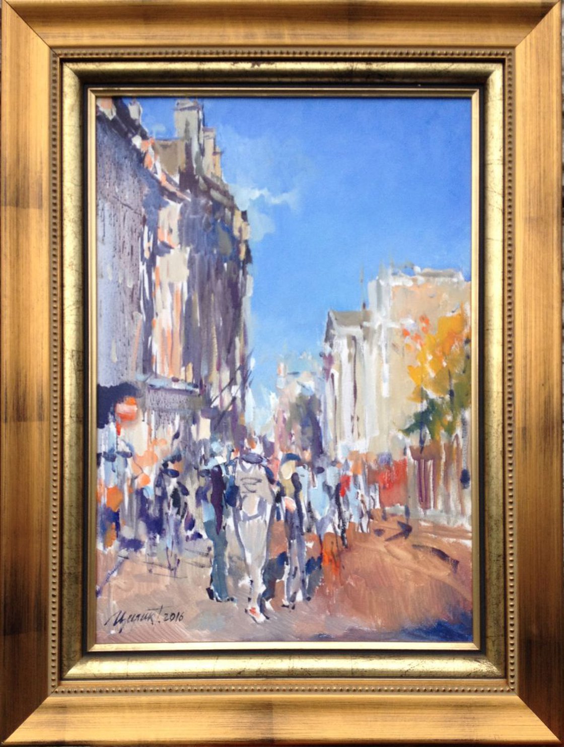 Grafton Street, Dublin. Oil painting by Tetyana Tsaryk Artfinder