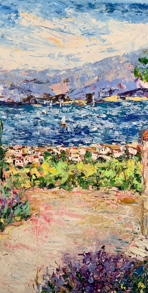 Italian Riviera landscape by Vilma Gataveckienė