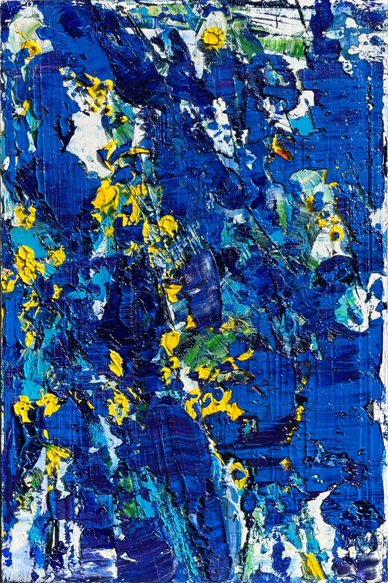 Abstract Oil Painting By Svitlana Andriichenko, 16 X 24", Symphony Of One Day, Original Artwork