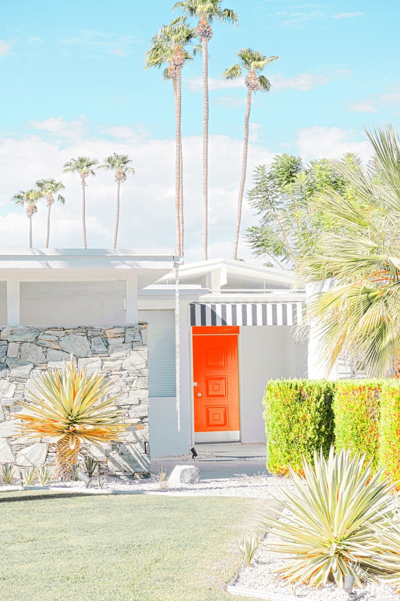 Surrealistic Cityscapes Photograph By Tabita Pietsch, 16 X 22", Modern Paradise Orange, Original Artwork