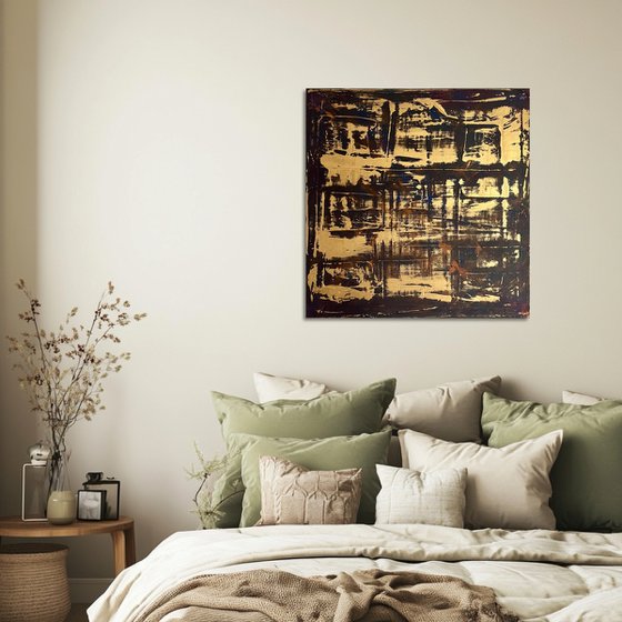 Gold Leaf 70x70x2 cm