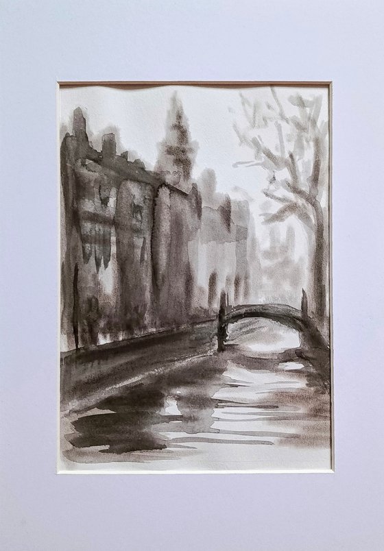 Ink Landscape City streets