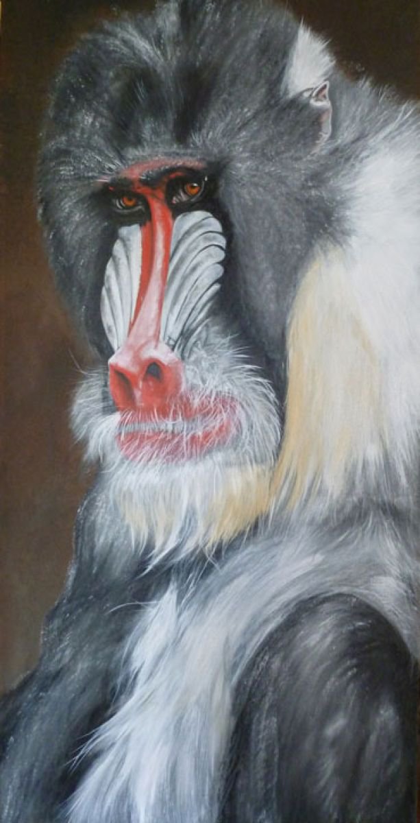 Photorealistic Animal Painting By Nicola Colbran, 20 X 39", 
