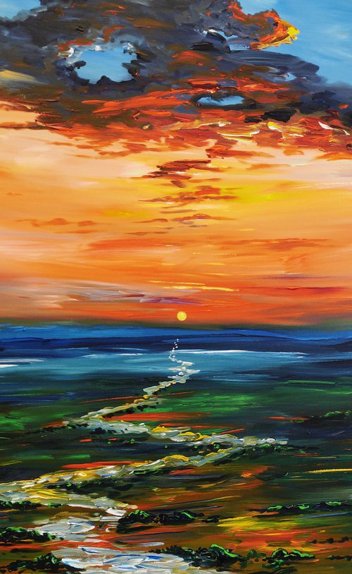 Landscape: Evening Mood XL 2 by Peter Nottrott