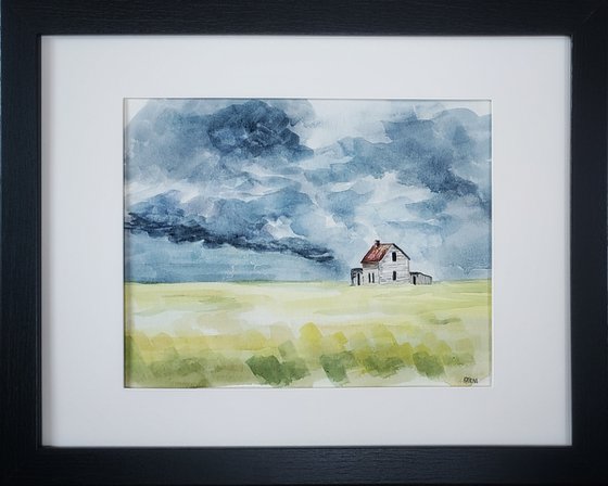 "Echoes of a Prairie Storm" - Landscape - Thunderstorm