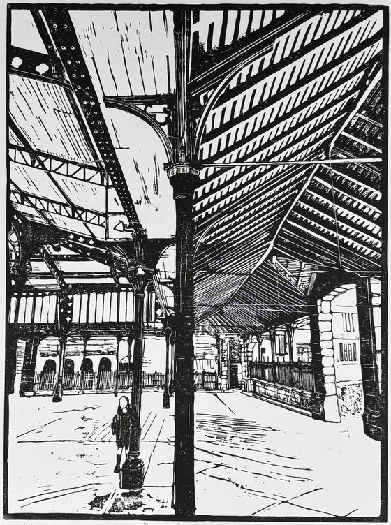 Ready or not Linocut Print