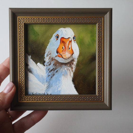 Goose, Miniature Painting