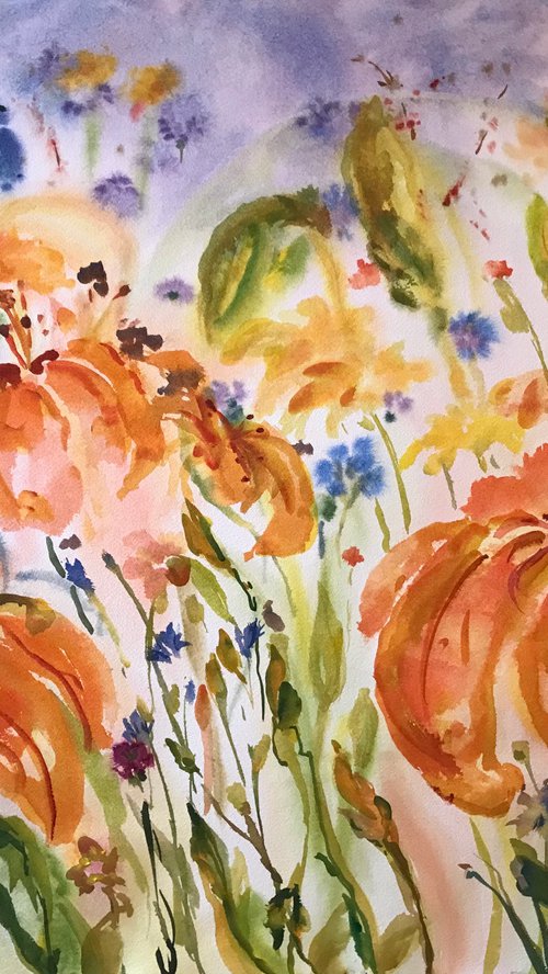 Tiger Lilies by Annette Wolters