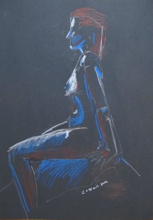2 sided female life drawing by Catherine O’Neill