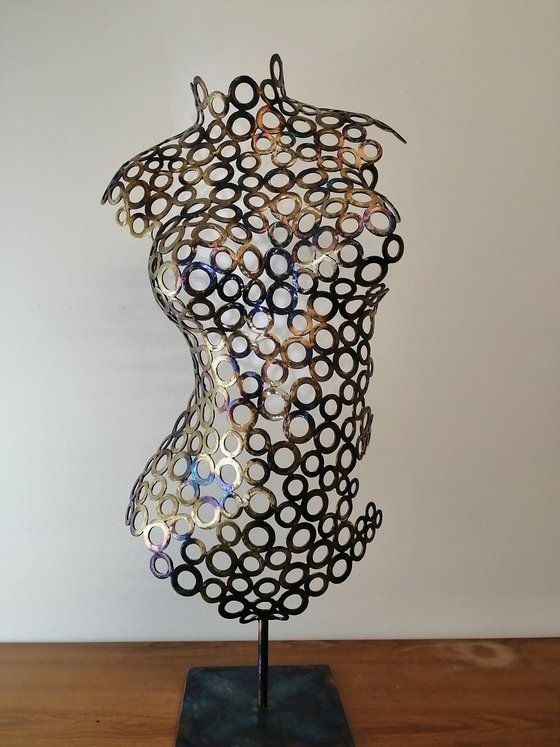 Tosia, female metal sculpture