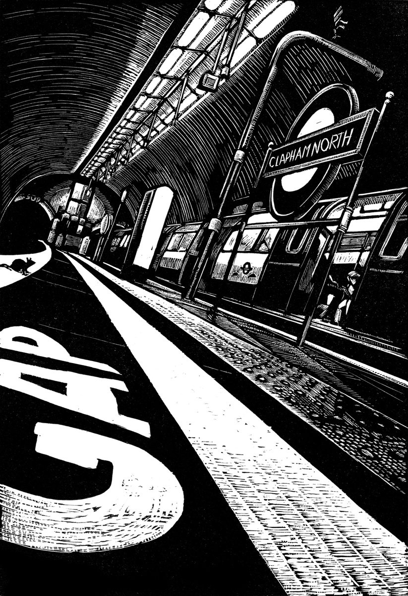 Etchings & Engravings , View Subterranea 6: Clapham North By Rebecca Coleman, 11 X 14, Artwork For Sale On Artfinder
