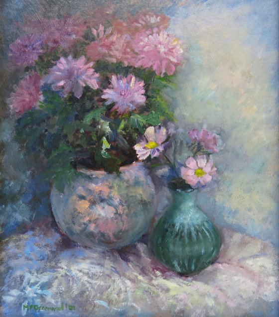 Pink Chrysanthemums