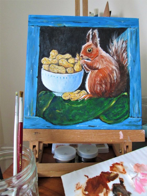 Squirrel and his nuts