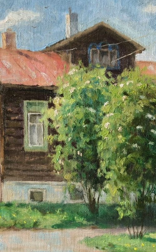 Rowan trees are blooming in Yelabuga by Olga Goryunova