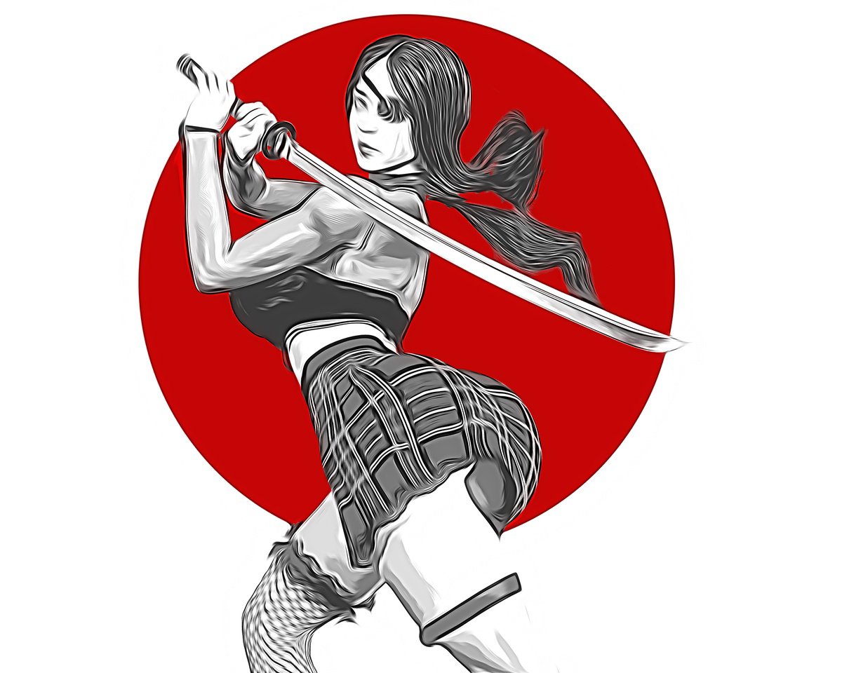 Samurai Girl 4 by Erik Brede