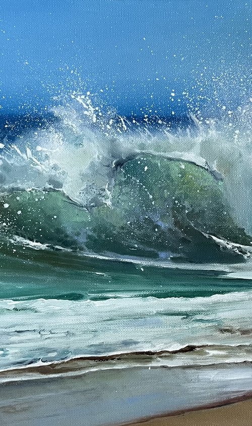 Big waves by Myroslava Denysyuk