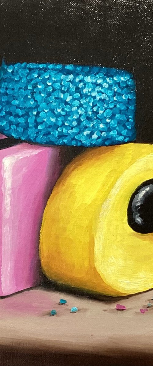 Allsorts still life by Jane Palmer Art