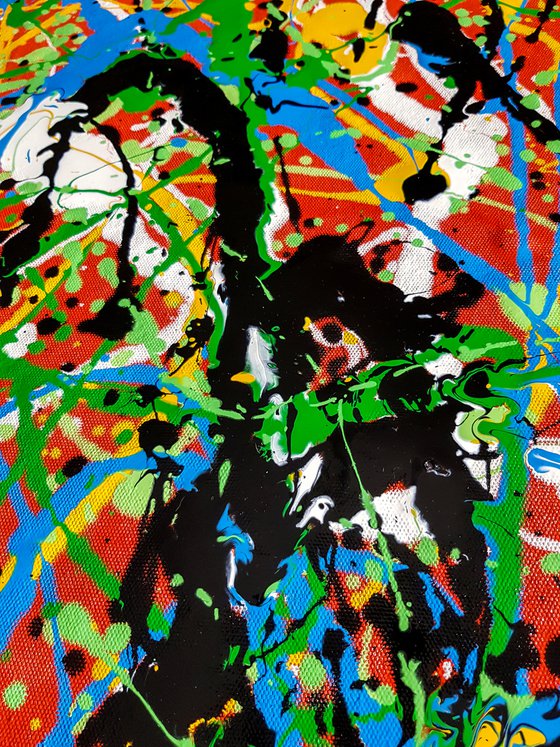 Ahojot (H)115x(W)157 cm. Similar to a Jackson Pollock