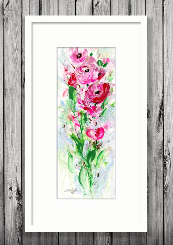 Flower Joy 7 - Floral Abstract Painting by Kathy Morton Stanion