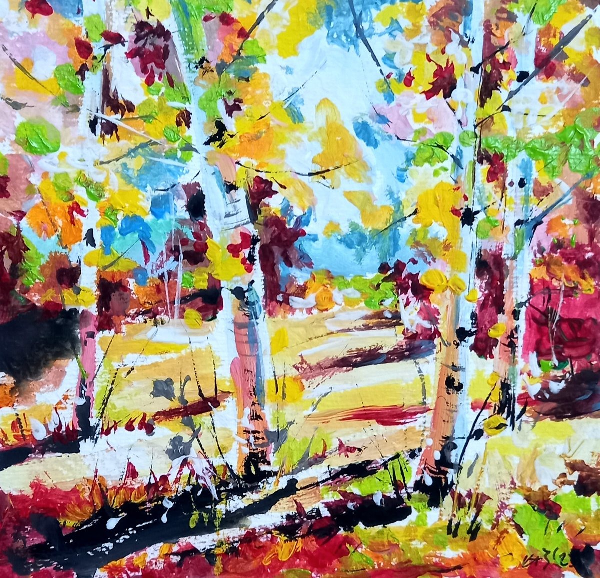 Autumn trees by Kovacs Anna Brigitta