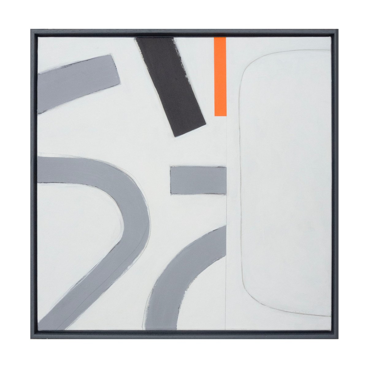 Expressive Abstract Acrylic Painting By Adrian Bradbury, 29 X 29, Split 2 (2024), Original Artwork